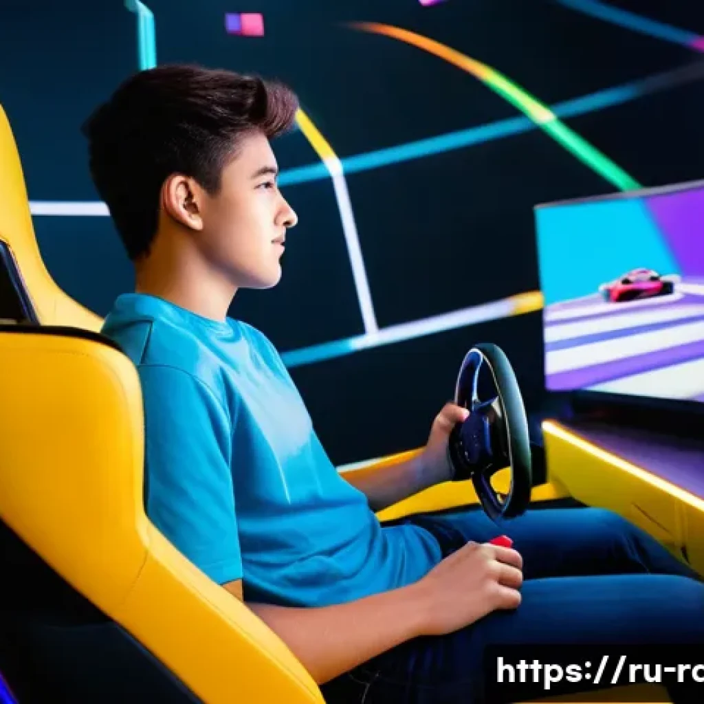 레이싱게임 접속 방법 - **Prompt:** A young adult, approximately 18-22 years old, with a bright, enthusiastic expression, is...